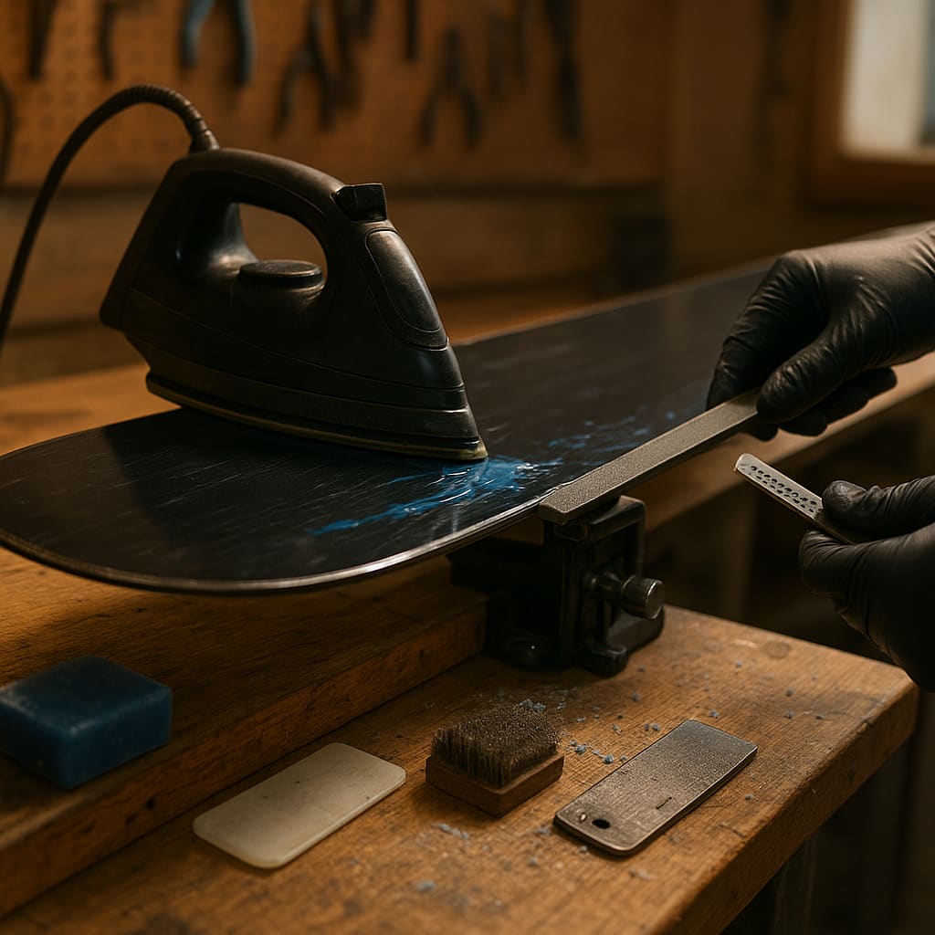 Tuning und Wachsen eines Snowboards